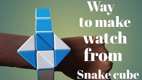 How to make wrist watch from snake cube / by The Untitled Cuber