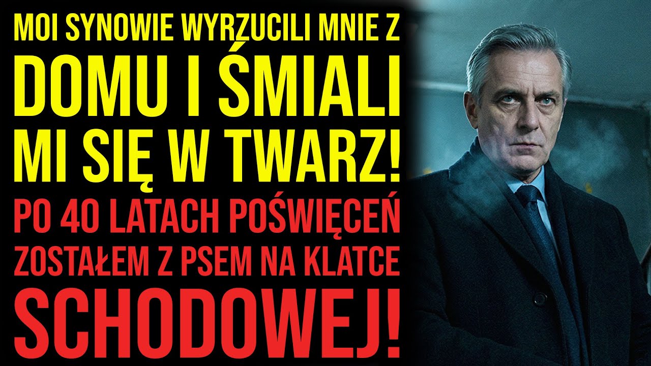 WŁASNI SYNOWIE WYRZUCILI MNIE NA BRUK   NIE WIEDZIELI CO MAM W TORBIE!