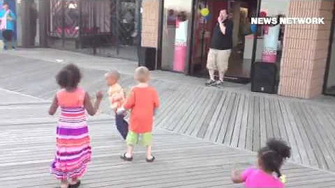 Dancing the night away on the boardwalk of Atlanti...