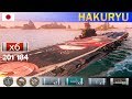 ✔ Бой Авианосца &quot;Hakuryu&quot; X уровень Япония | [ WoWS ] World of WarShips REPLAYS