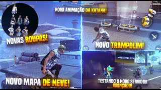 TESTANDO TUDO DO NOVO SERVIDOR AVANÇADO! MAPA DE NEVE, TRAMPOLIM, NOVA ARMACHUVA, PET, ROUPAS E MAIS