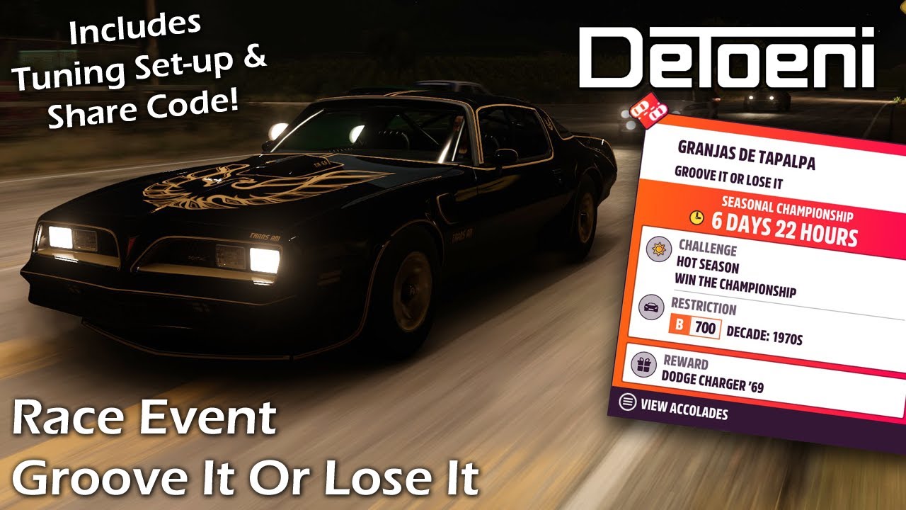 Groove It Or Lose It Race Event Guide For 1970s Cars Forza Horizon 5