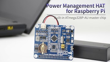 Waveshare Power Management HAT for Raspberry Pi, Embedded MCU and RTC