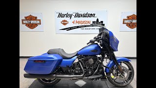 2026 FLHX Street Glide Aurora Blue Denim BLK Trim