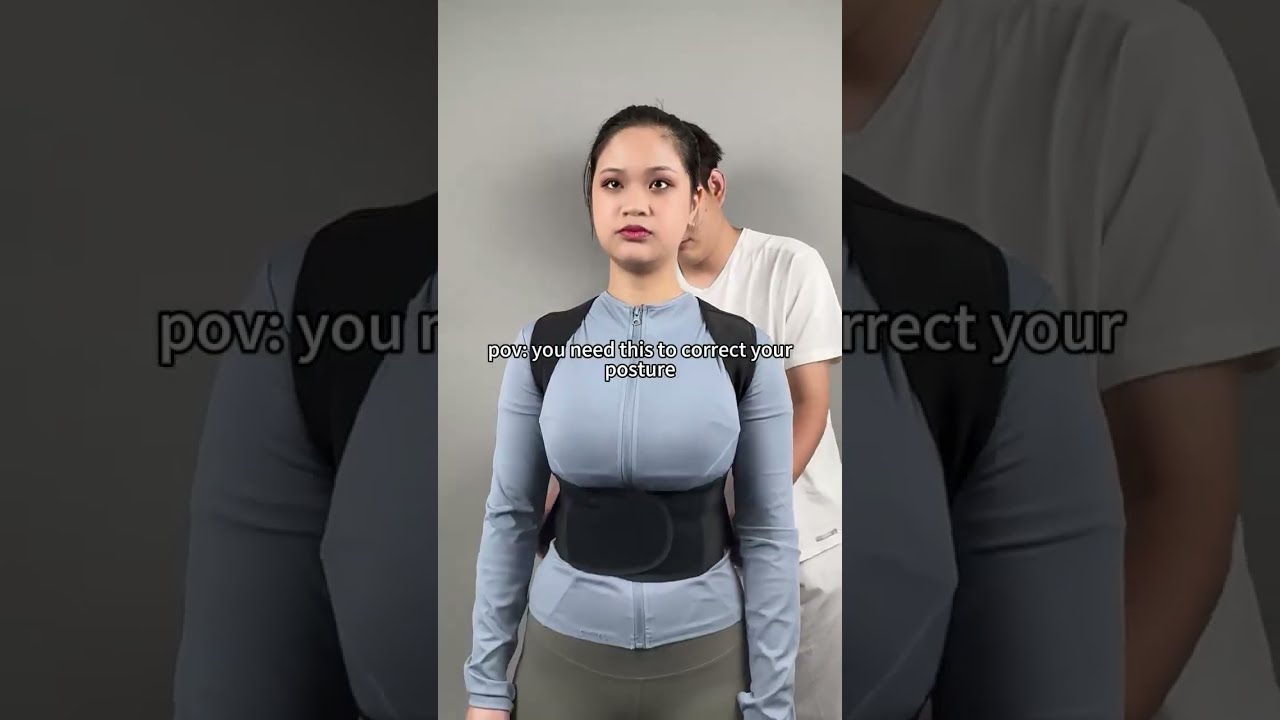 Adjustable Back Posture Corrector Slouching Relieve Pain Belt for Women Men #correctposture