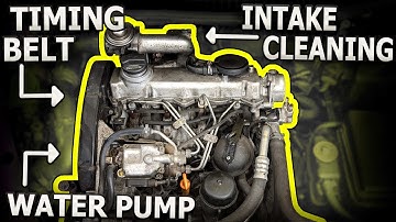ALH Timing Belt Replacement and Intake Cleaning - Mk4 1.9 TDI Timing Job, Water Pump and Decarb