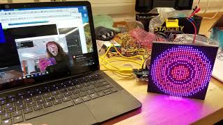 FaceOSC, OpenFrameworks, Arduino and LED Matrix