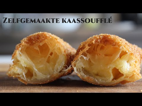 Zelfgemaakte kaassoufflé