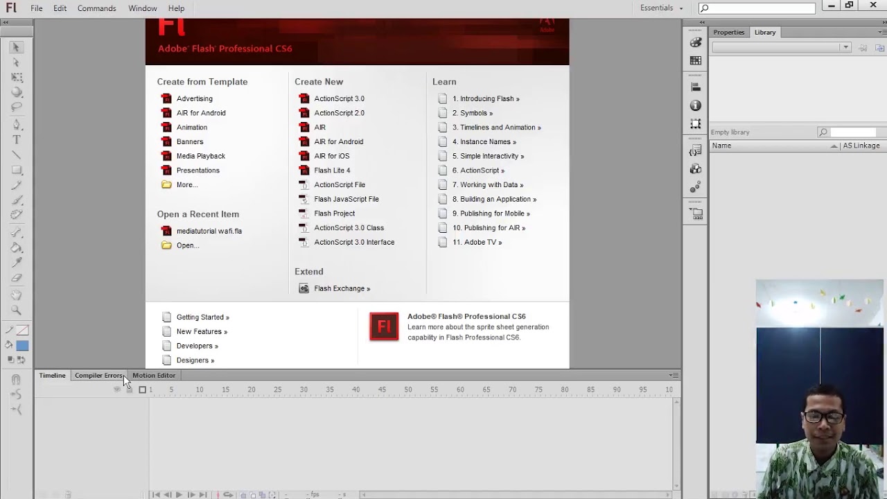 adobe flash cs6 tutorials