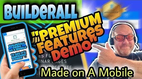 Builderall try it for One dollar Demo on my Mobile Phone to show you some Awesome Premium Features