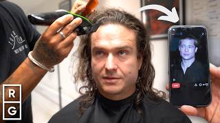 Buzz Cut Transformation After YEARS of Long Hair! “You've Got the FACE of Brad Pitt"