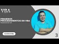 PRIMEROS PROCEDIMIENTOS EN VBA
