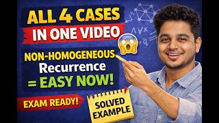 Master Non-Homogeneous Recurrence (All 4 Cases + Constant Term Trick) | Guaranteed Exam Questions