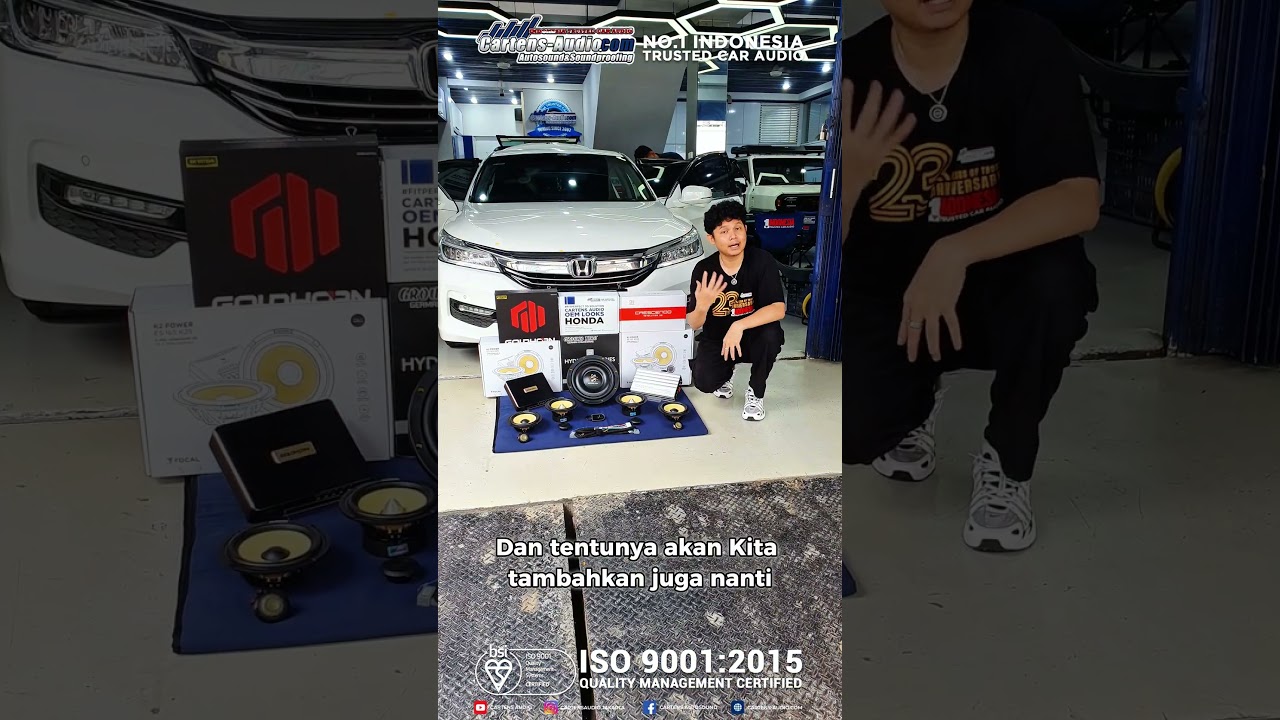 HONDA ACCORD INI UPGRADE AUDIO MOBILNYA DENGAN PAKET AUDIO DAILY DARI CARTENS AUDIO JAKARTA