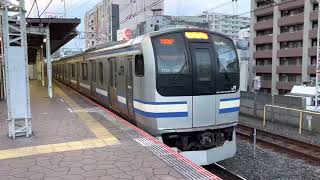 E217系クラY-12編成+クラY-142編成市川発車