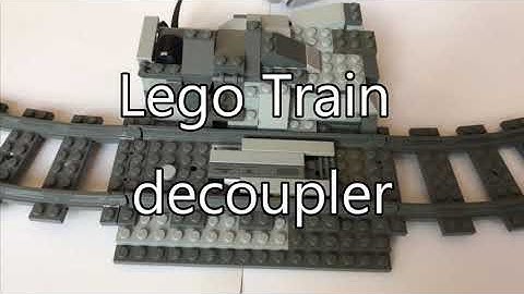 Lego Train decoupler moc with power functions servo motor