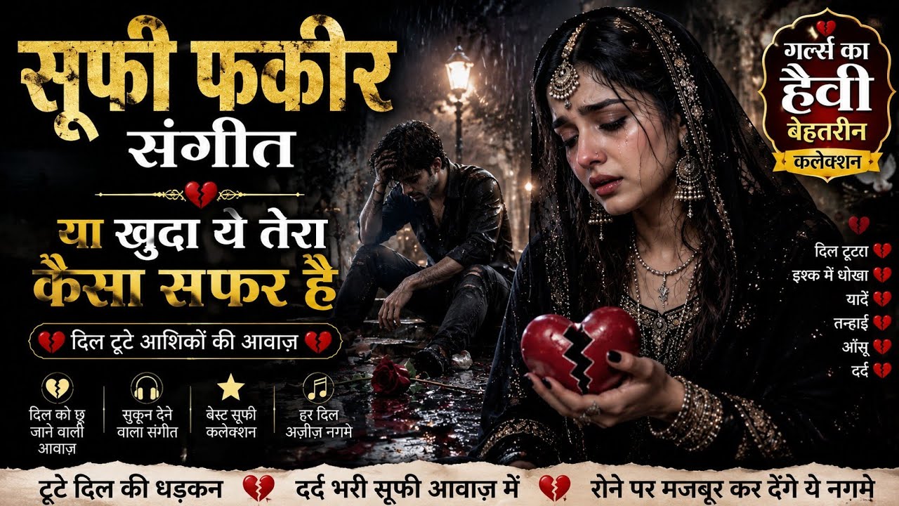 या खुदा ये तेरा कैसा सफर है 💔 | टूटे दिल वालों के लिए दर्द भरे सूफी गीत ...
