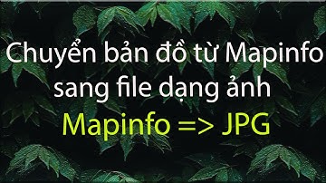 Hướng dẫn chuyển bản đồ từ Mapinfo sang dạng ảnh JPG #Khánh NQ#kiemlam#lamnghiep#tinhoc#taybac