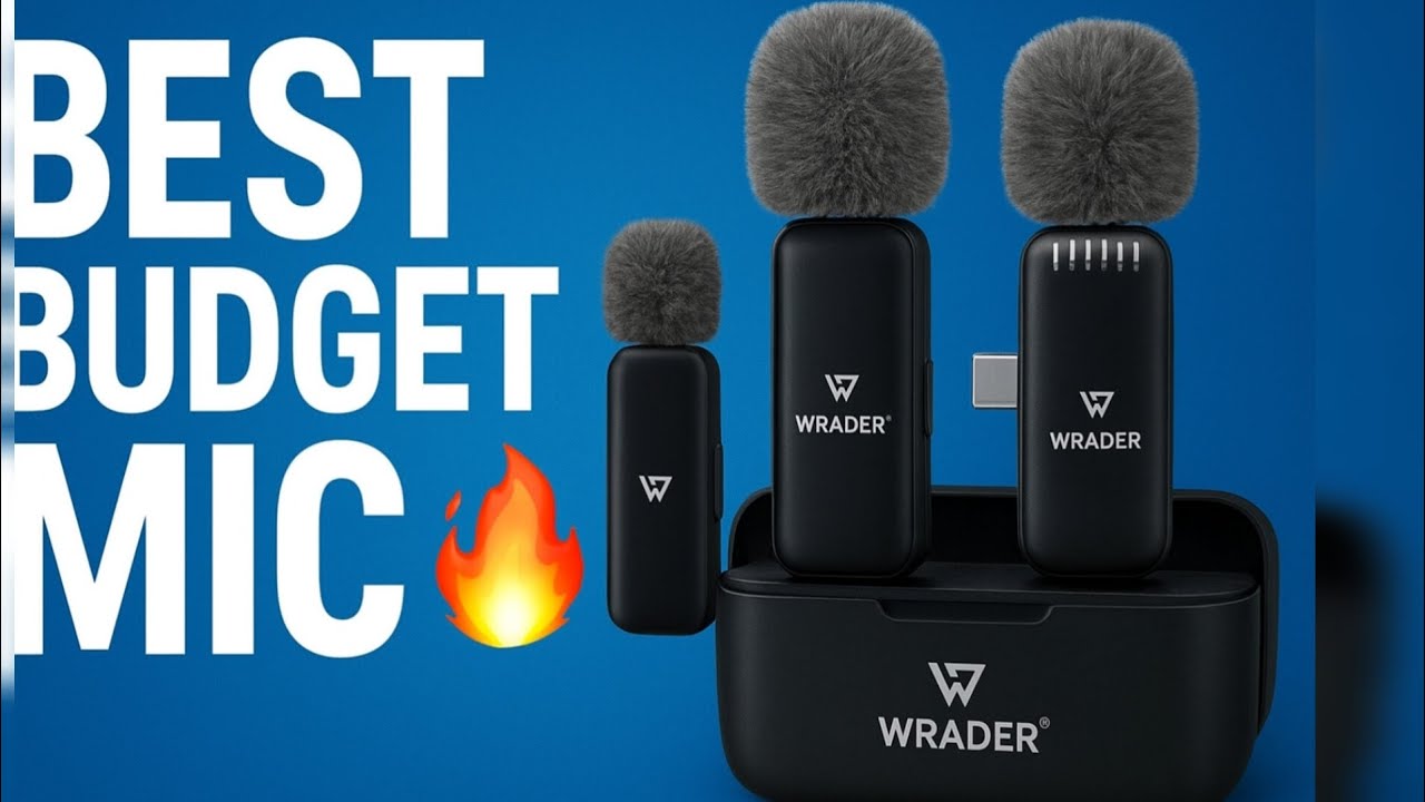 WRADER Dual Wireless Mic Unboxing🔥🔥#BestBudgetMic for YouTube & Vlogging 2025🔥🔥#microphone#unboxing 
