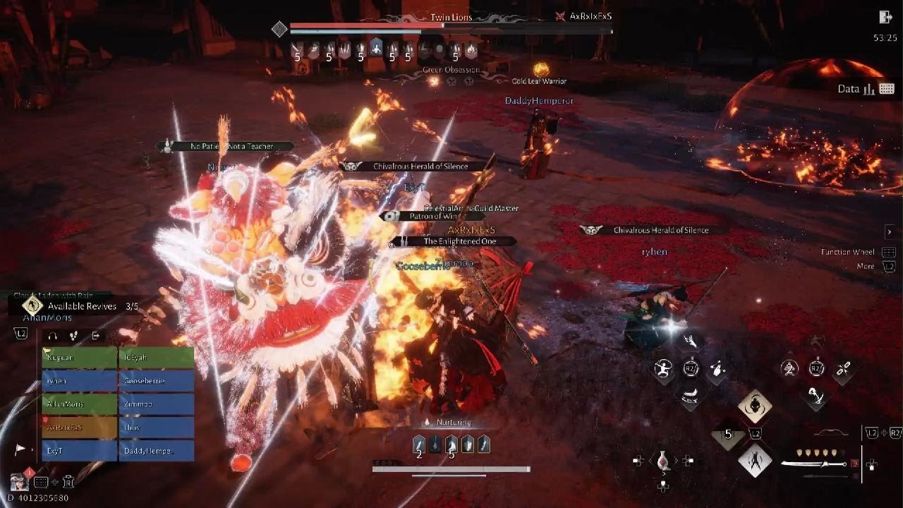 Sorrow of Mortalbound Twin Lion with Celestial Arms Guild Where Winds Meet