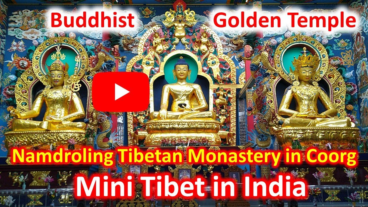 Namdroling Monastery Buddhist Golden Temple in Coorg  | Bylakuppe Nyingmapa | Buddhist Temple
