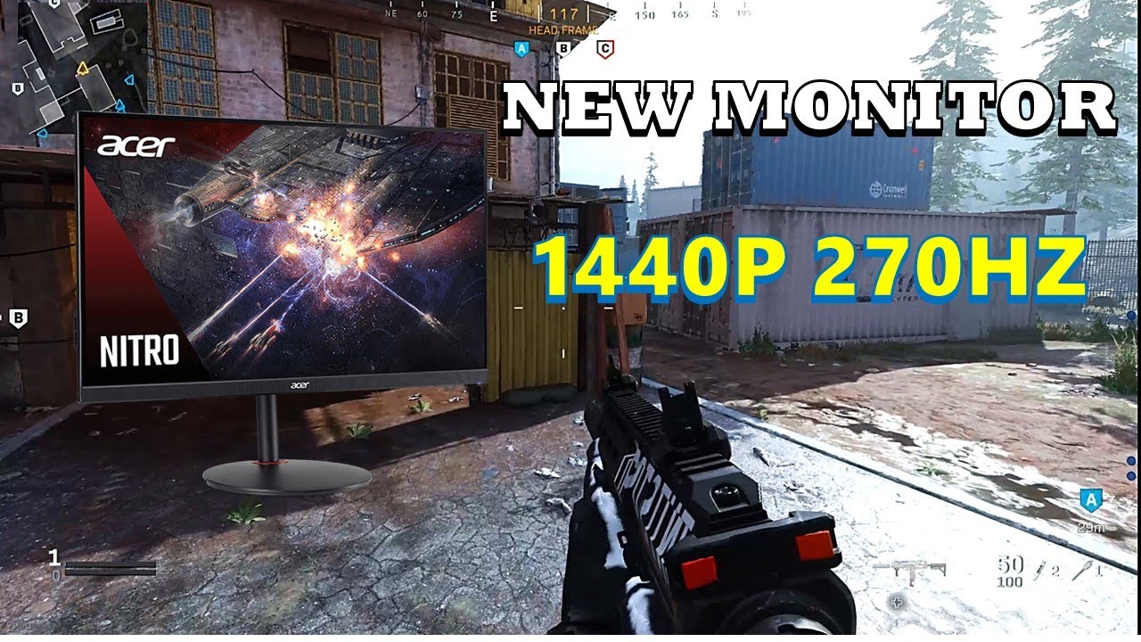Testing out new 1440p 270hz high refresh rate acer monitor (modern