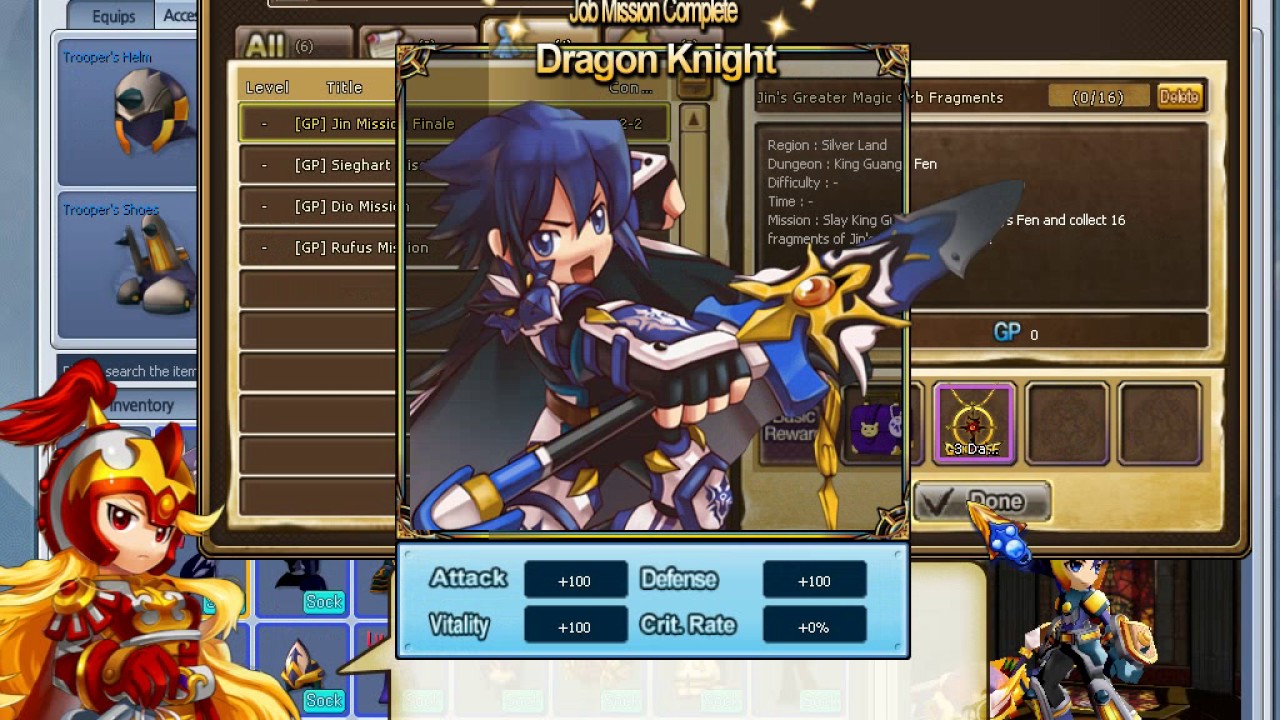 Grand Chase Reborn - Getting Ronan Job - Dragon Knight