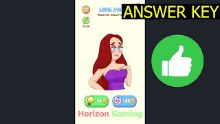 Naughty Puzzle Tricky Test LEVEL 140 Make her beautiful - Gameplay Walkthrough Android IOS screenshot 3