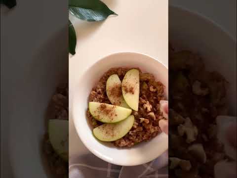 Apple Cinnamon Oatmeal/#shortvideo