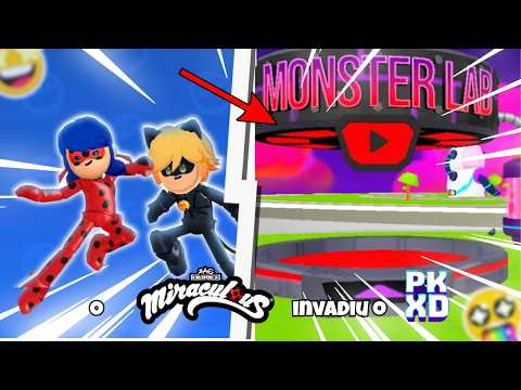 O MIRACULOUS INVADIU O MONSTER LAB NO PK XD!!! 🤩