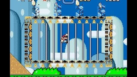 Super Mario World - getting a Winged Cage  (UNUSED SPRITE)