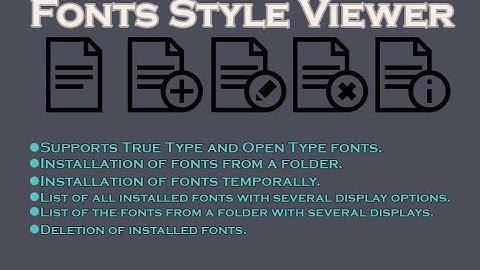 Fonts Style Viewer By VB.NET