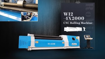 HARSLE W12-4X2000 Metal Sheet Hydraulic CNC Rolling Machine | IoT Remote Control For Industry 4.0