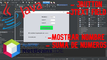 2. obtener texto y suma de números de JText Fiel y mostrar usando JButton (netbeans) 2021