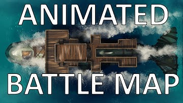 Animated Battle Map for D&D / Pathfinder / TTRPG - Whale Construct Ship by Domille