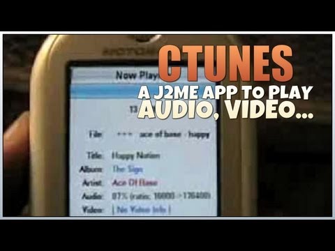cTunes - ऑडियो, वीडियो और चित्र फ़ाइलों को चलाने के लिए एक J2ME ऐप