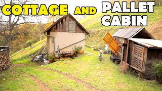 Work on the Pallet Cabin and the Clay Cottage