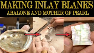 Making Abalone Inlay Blanks - Luthiery Tips - Klesh Guitars - Mother of Pearl - Ebony