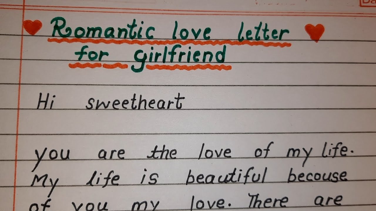 35 Sweet, Romantic, And Emotional Love Letters For Girlfriend