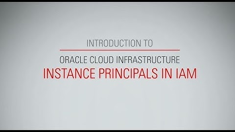 Oracle Cloud Infrastructure Instance Principals