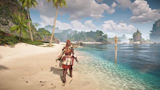 Horizon Forbidden West relaxing walk around gameplay