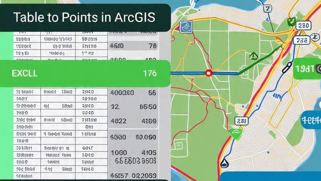 How to Import / Convert Table data to point features on ArcGIS - YouTube