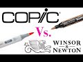 Marker Comparison: Copic Ciao vs. Winsor & Newton Brushmarkers