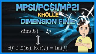 [MPSI/PCSI/MP2I] Dimension finie - exo de khôlle corrigé (caractérisation des ev de dimension paire)