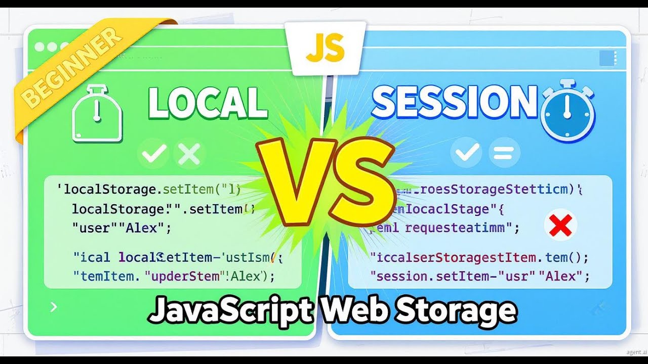 Local Storage vs Session Storage in JavaScript | Web Storage Explained ...