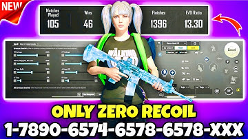 🔥Bgmi sensitivity settings 2025 🥵 | Bgmi best sensitivity settings 😱| Zero recoil sensitivity bgmi.