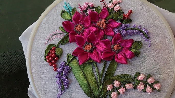 hand-embroidery-designs-ribbon-embroidery-stitches-for-beginners-youtube