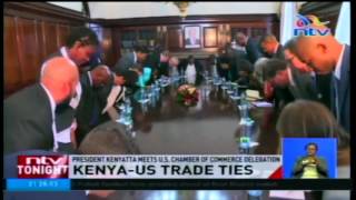 President Kenyatta meets U.S. chamber of commerce delegation