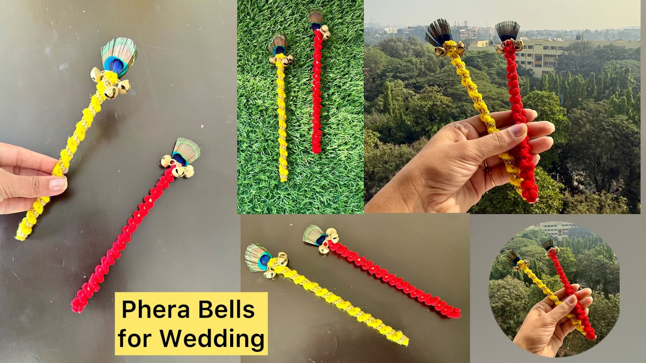 Phera Bells for Wedding Guests🔔 | Wedding Props | Ghungaroo Stick for Wedding | Wedding Phera | DIY