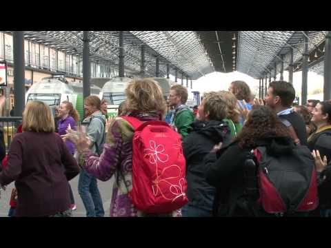 International Week of the Deaf -- Sign Language Flash Mob, Helsinki Central Railway Station 2013